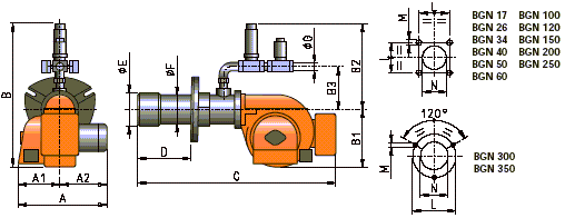 BGN34P|BGN34DSPGN燃气燃烧器(BALTUR)